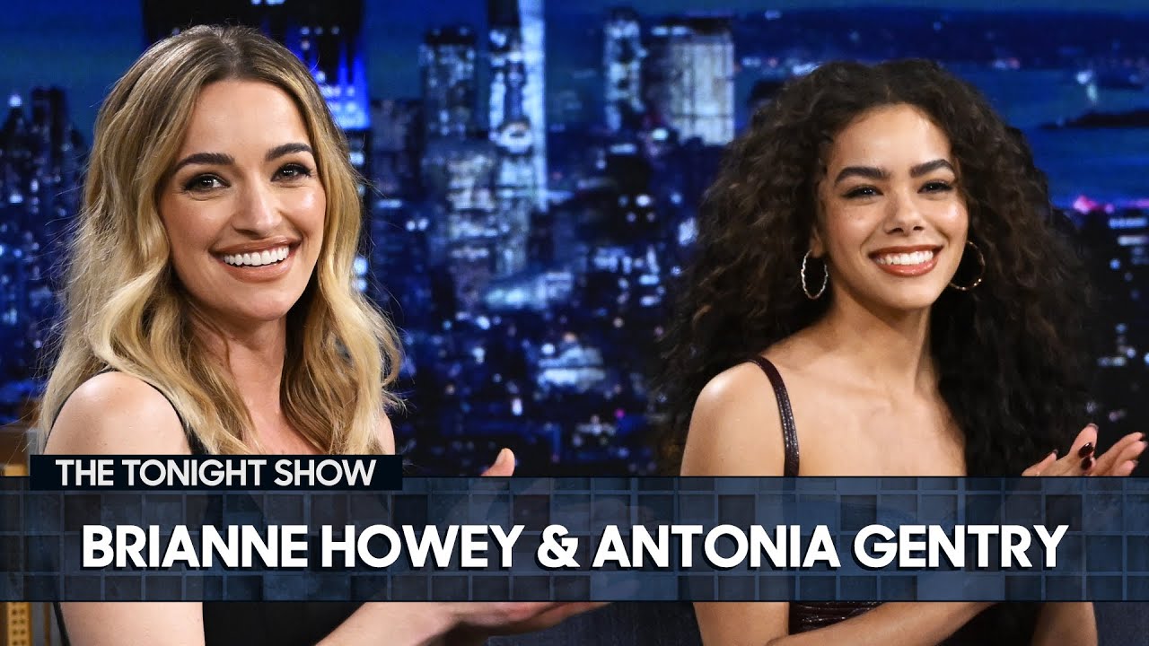 Brianne howey blacked out when she met hugh jackman at a hair salon (extended) | the tonight show 7