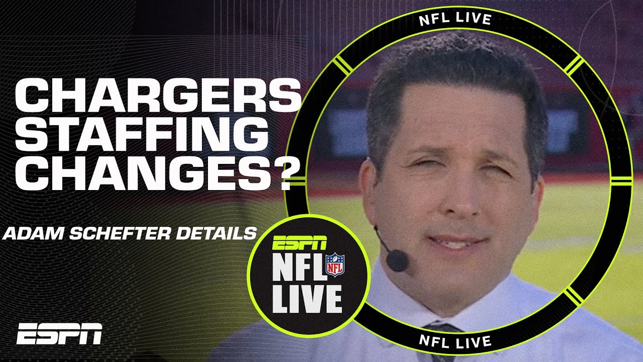 Changes are coming to the chargers staff - adam schefter | nfl live 12