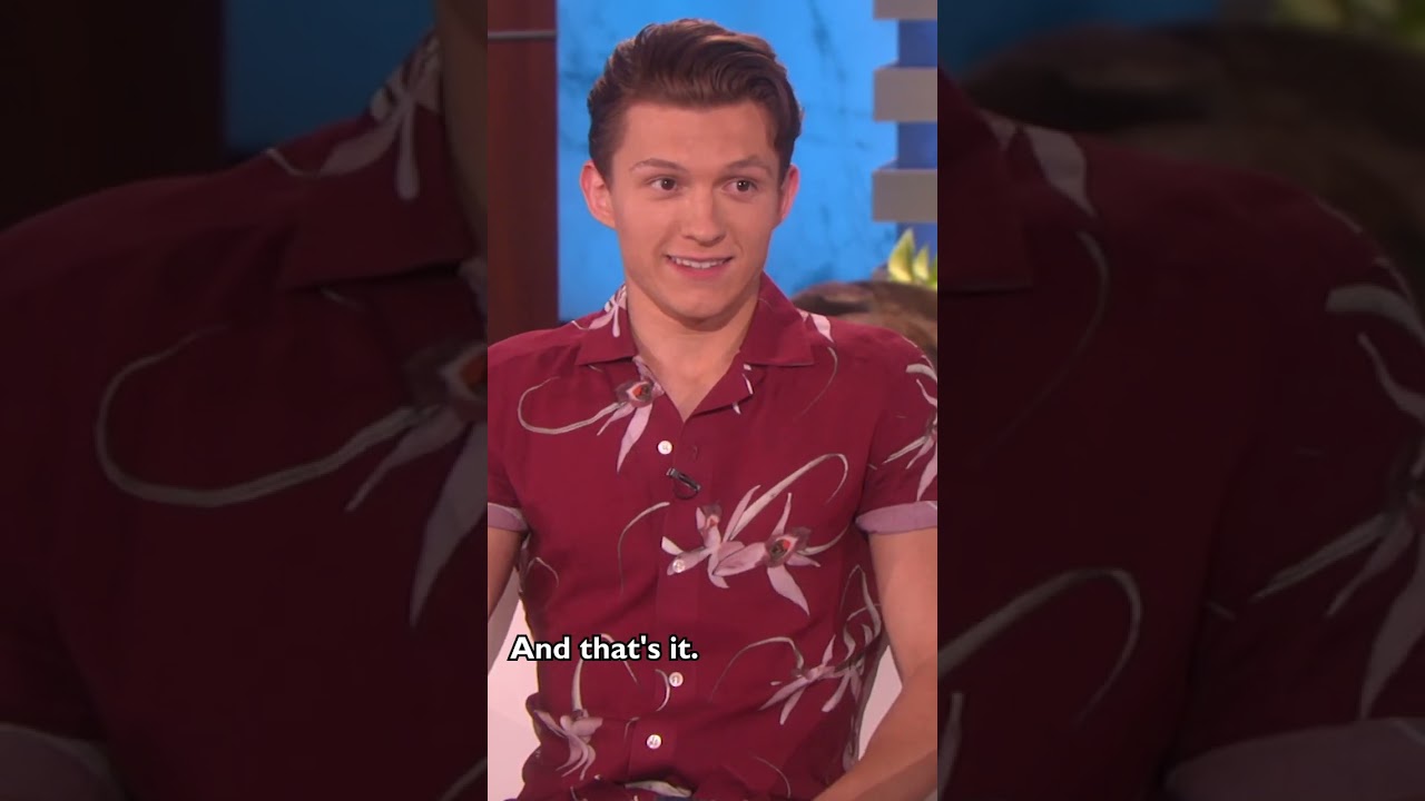 This is how #tomholland found out he was playing spider-man. #ellen #shorts 2