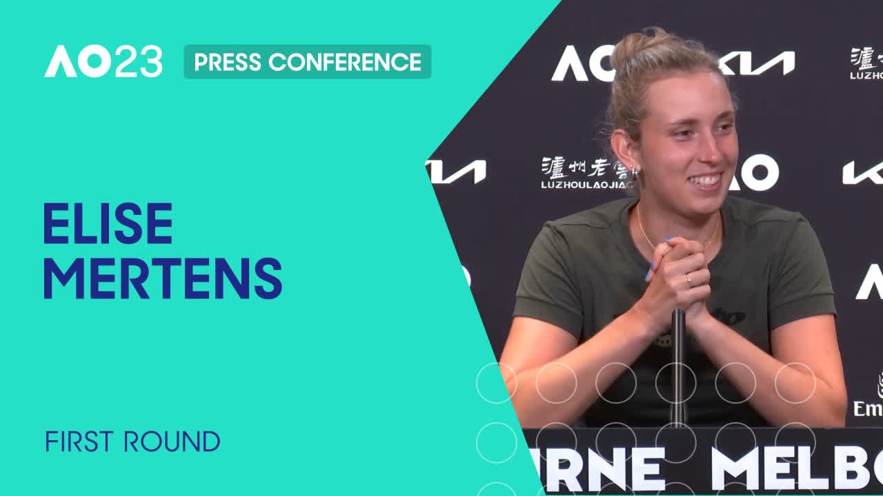 Elise mertens press conference | australian open 2023 first round 13