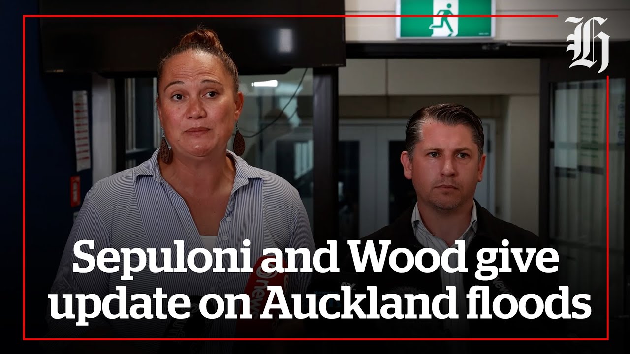 Sepuloni and wood give update on auckland floods | nzherald. Co. Nz 1