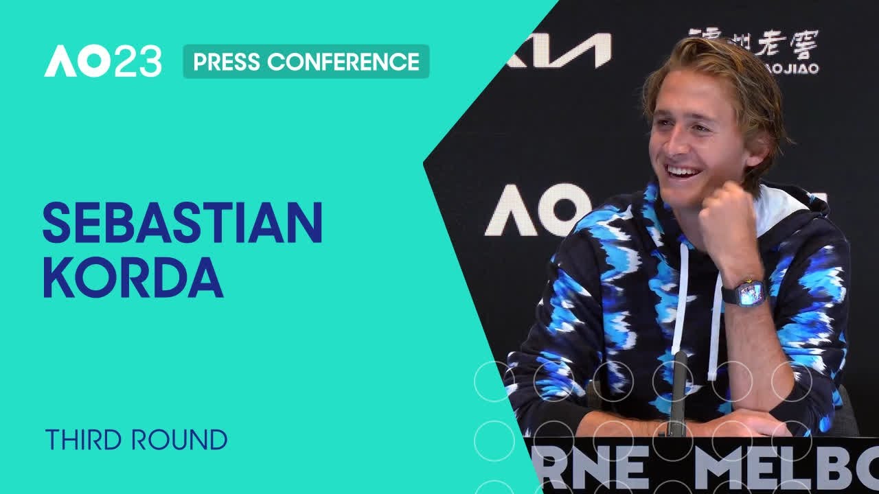 Sebastian korda press conference | australian open 2023 third round 13
