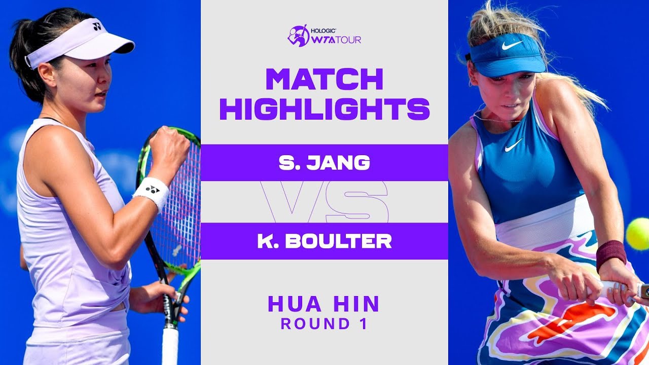 Su jeong jang vs. Katie boulter | 2023 hua hin round 1 | wta match highlights 12