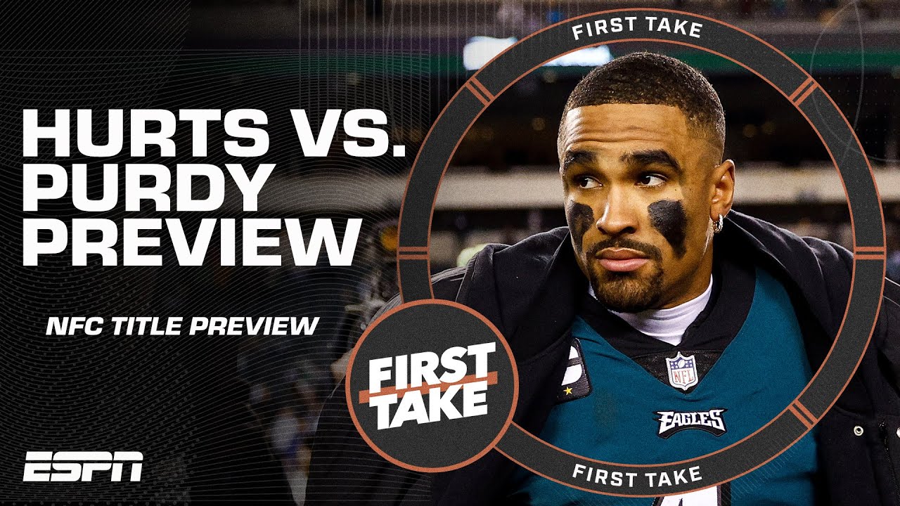 Will jalen hurts & brock purdy be slowed down by potent defenses in the nfc title game? | first take 11