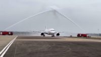 China's c919 jetliner arrives in haikou as part of validation flight process 11