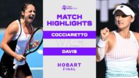 Lauren davis vs. Elisabetta cocciaretto | 2023 hobart international | wta match highlights 2