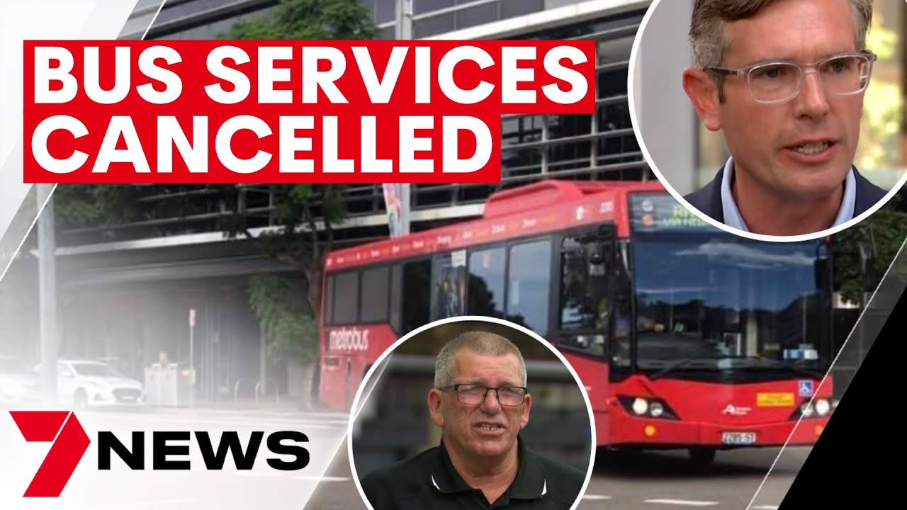 Sydney bus services cancelled by transport for nsw, says rail, tram & bus union | 7news 4