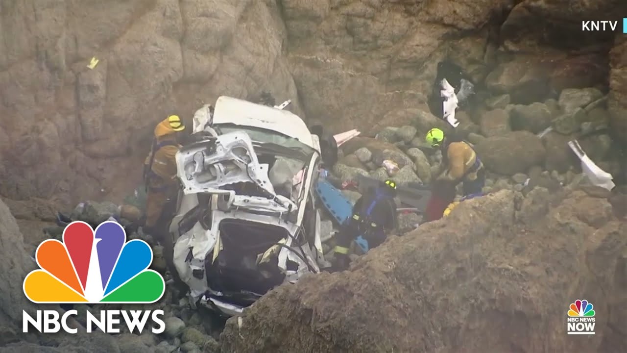 Tesla driver charged with attempted murder after driving family off california cliff 14