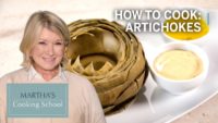 How to make martha stewart's steamed artichokes with tarragon butter | martha’s cooking school 15