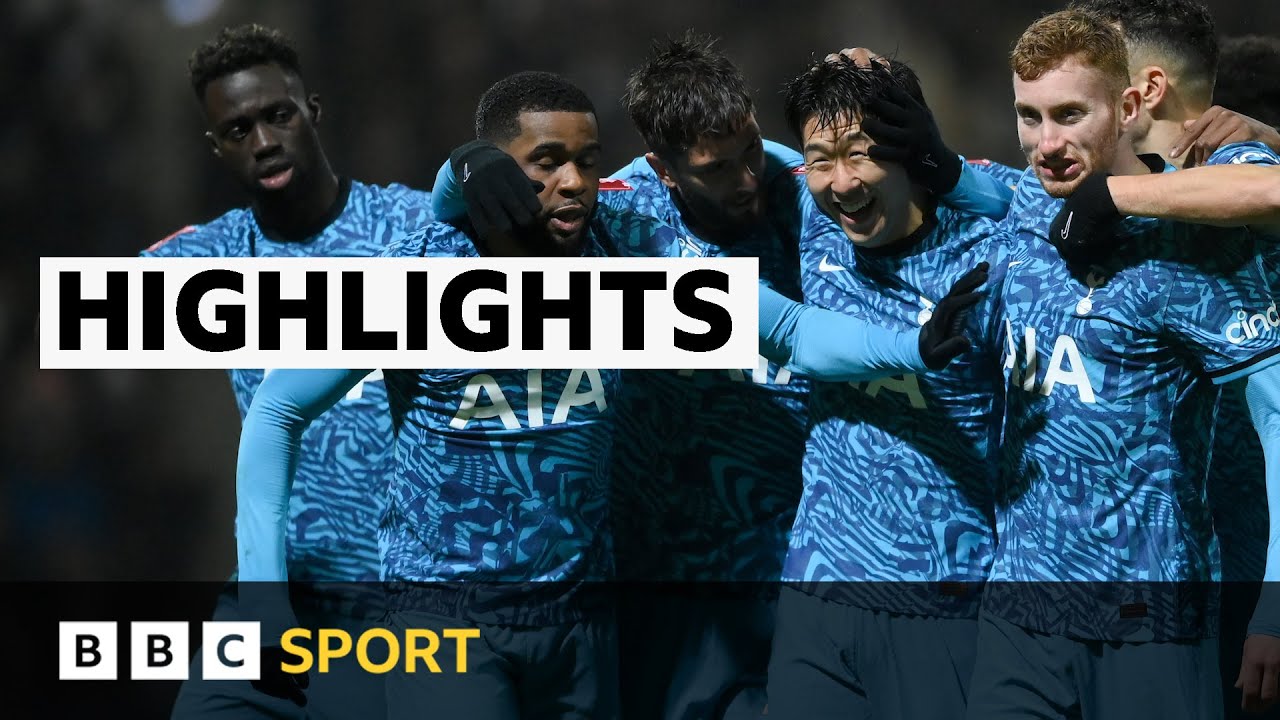 Highlights: son scores twice as spurs beat preston | bbc sport 2