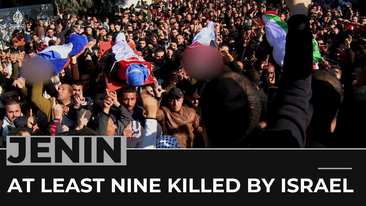 Israeli troops kill at least nine palestinians in jenin raid 6