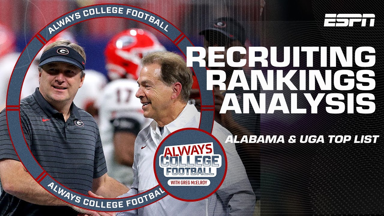 Georgia & alabama top recruiting rankings while lsu & texas are building | always college football 7